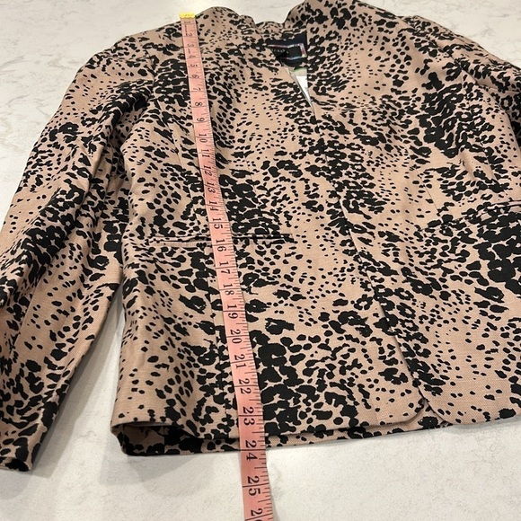 J. Crew Going-Out Blazer in Leopard Print Linen Blend Preppy Academia Size 6 NWT - Picture 13 of 16